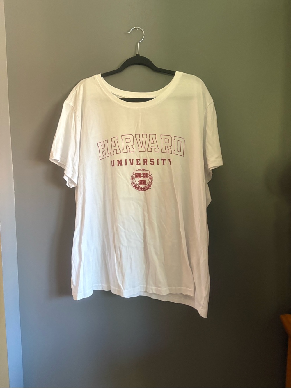Addition Elle White Short Sleeve Harvard Logo Tee